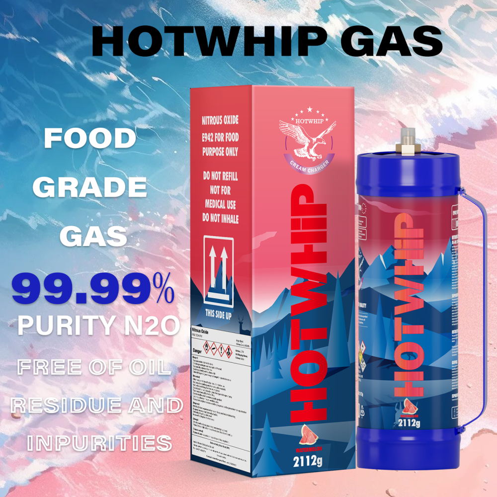 2112g Nitrous Oxide Tank Watermelon Flavor 3.3L Food Grade Whipped Cream Charger Cylinder