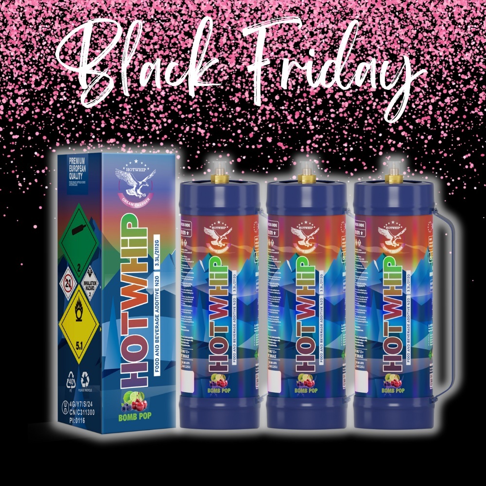 2112g Nitrous Oxide Tank Bomb-pop Flavor 3.3L Food Grade Whipped Cream Charger Cylinder