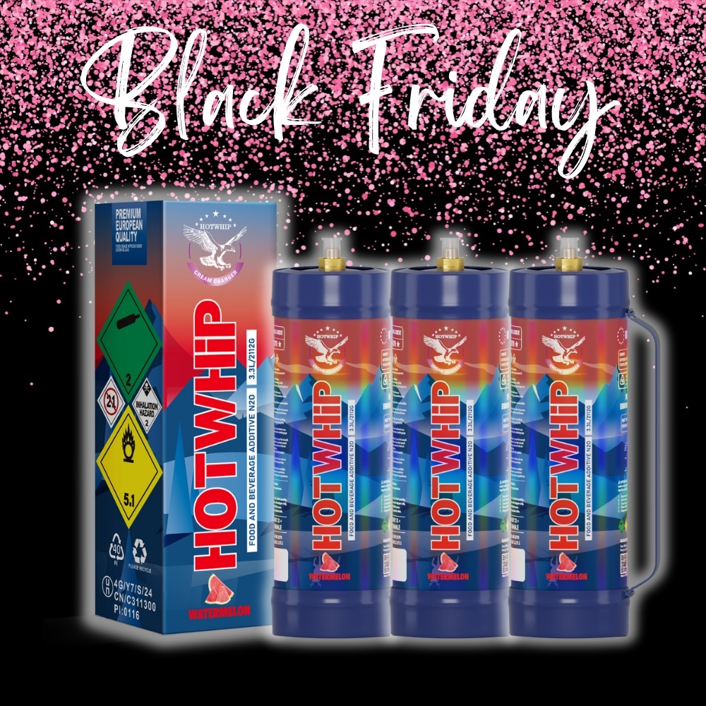 2112g Nitrous Oxide Tank Watermelon Flavor 3.3L Food Grade Whipped Cream Charger Cylinder