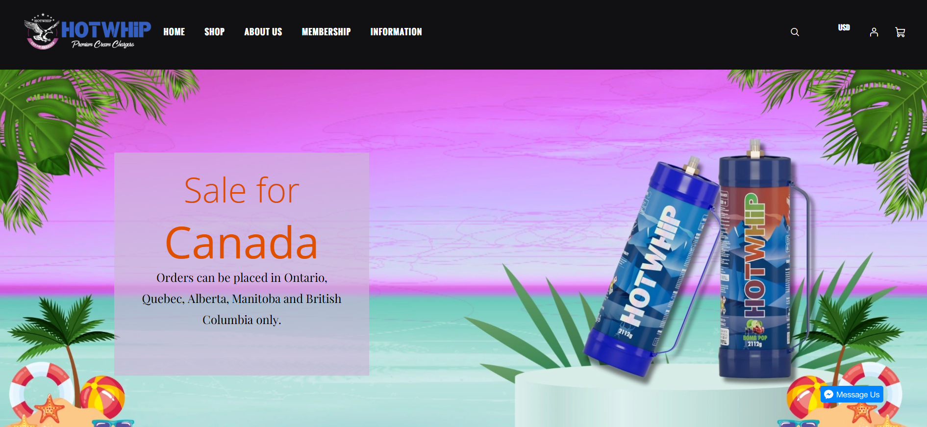 cream charger for Canada