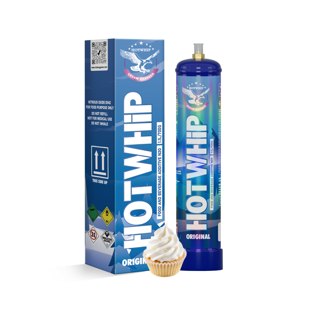 Whipped Cream Charger 1.1L/700g Food Grade Tanks Unflavored, Original Flavor Nitrous Oxide Tanks