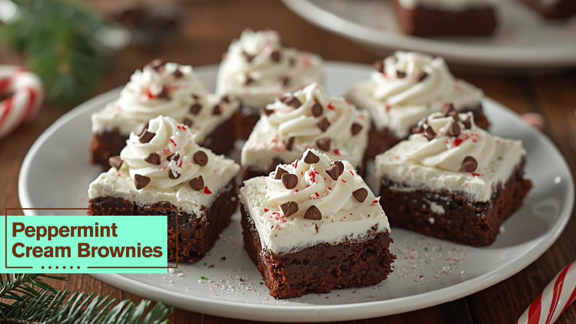 Peppermint Cream Brownies