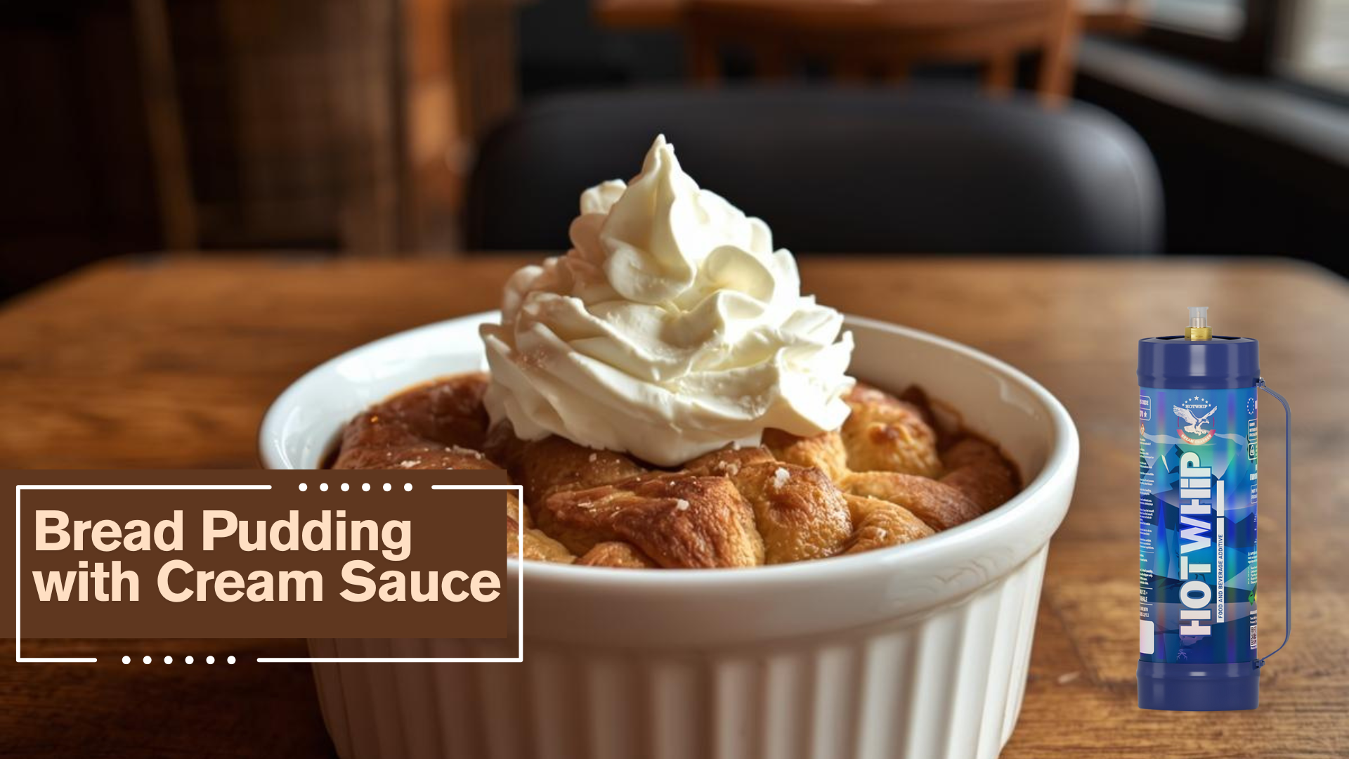 Bread Pudding with Cream Sauce