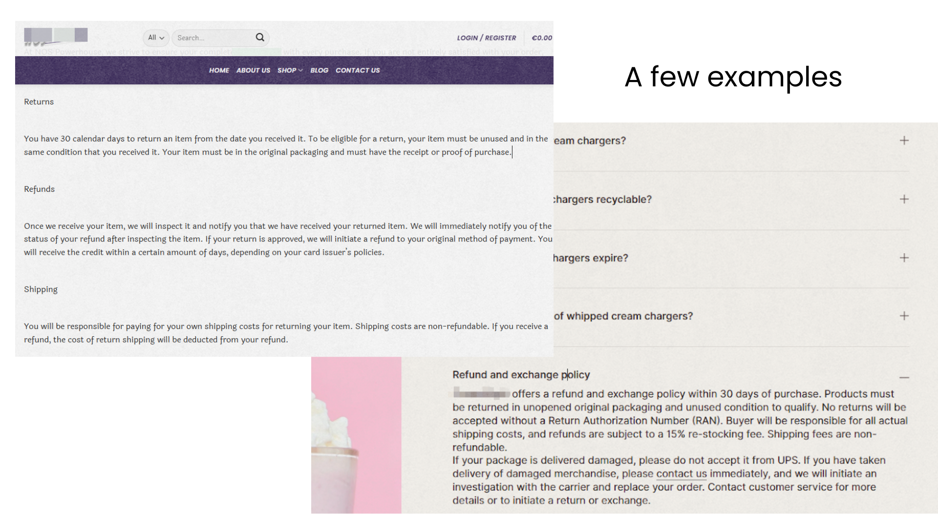 some brand do not cover return shipping costs