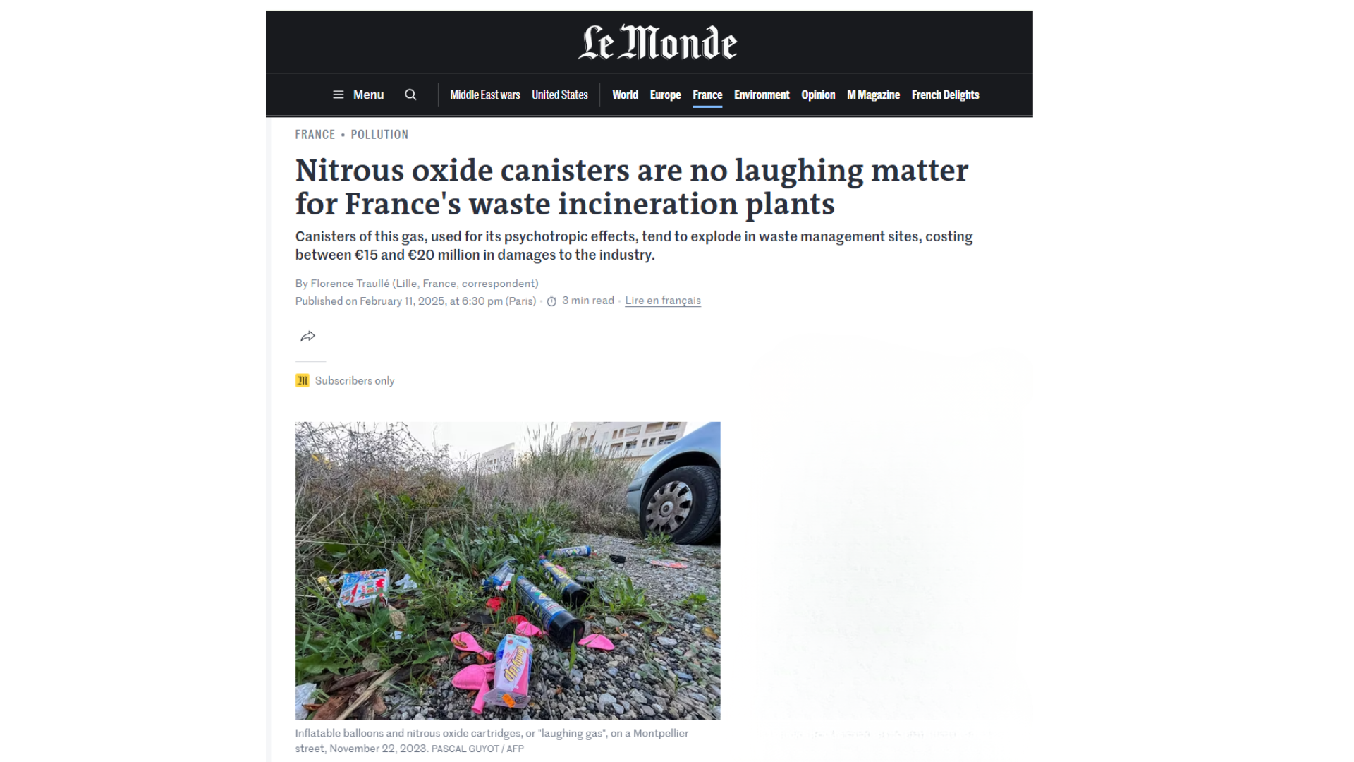 Environmental Impact and Littering