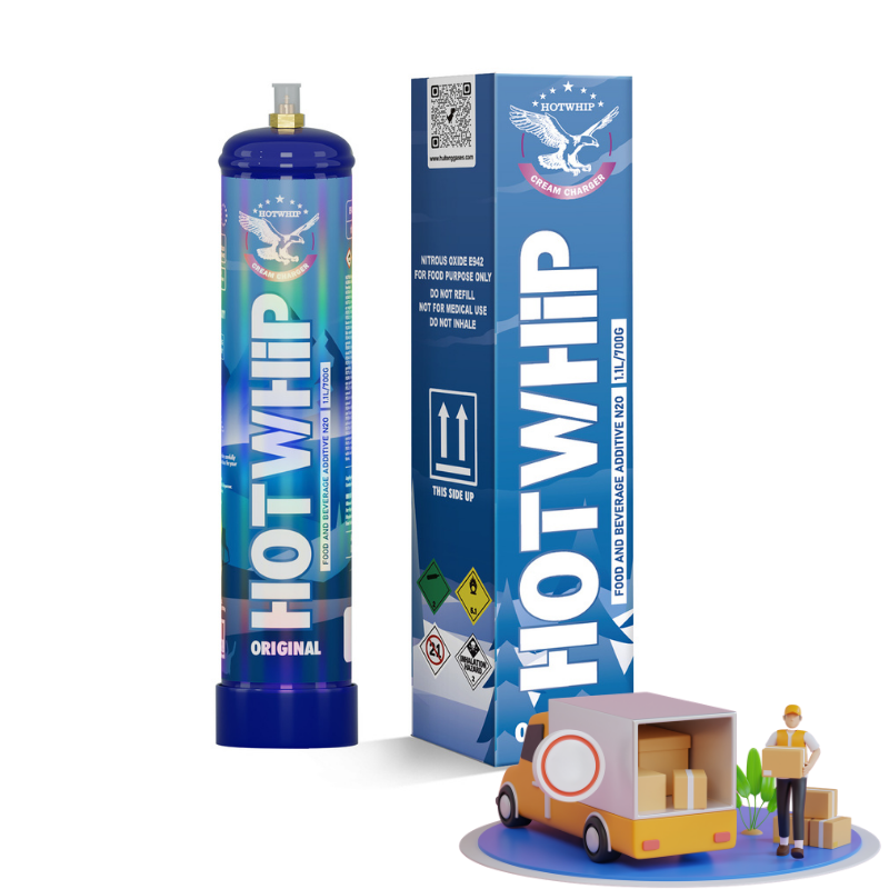 Wholesale Hotwhip 1.1L whip cream chargers tank, 700g Whipped Cream Charger Cylinder