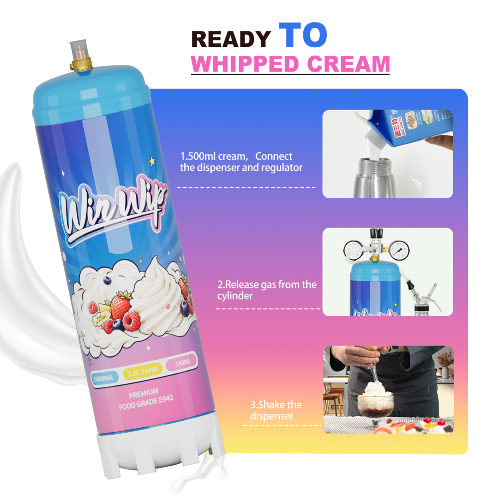 Winwip 2.2L Whipped Cream Charger