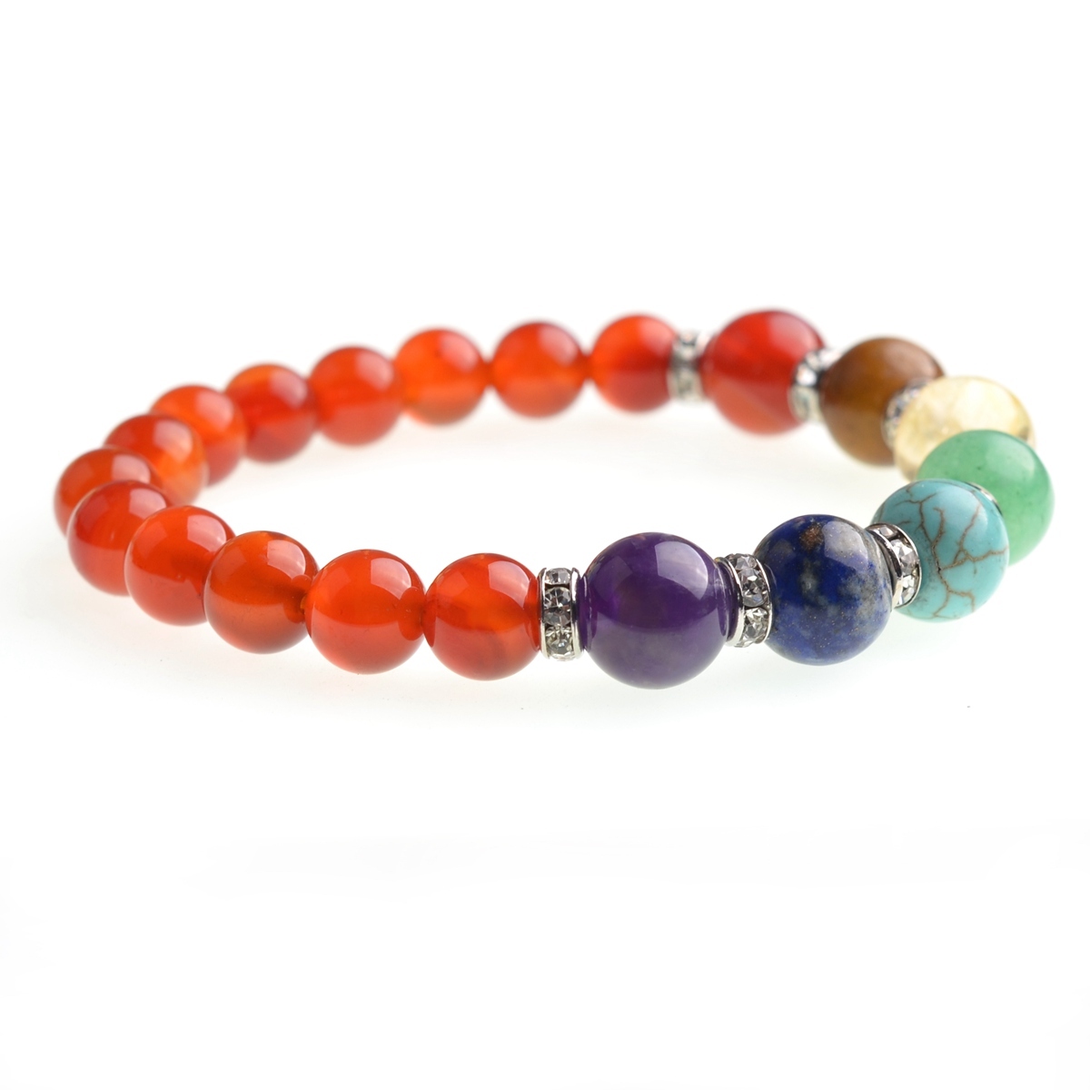 7 Chakra Stone 8MM Bracelet SB1366