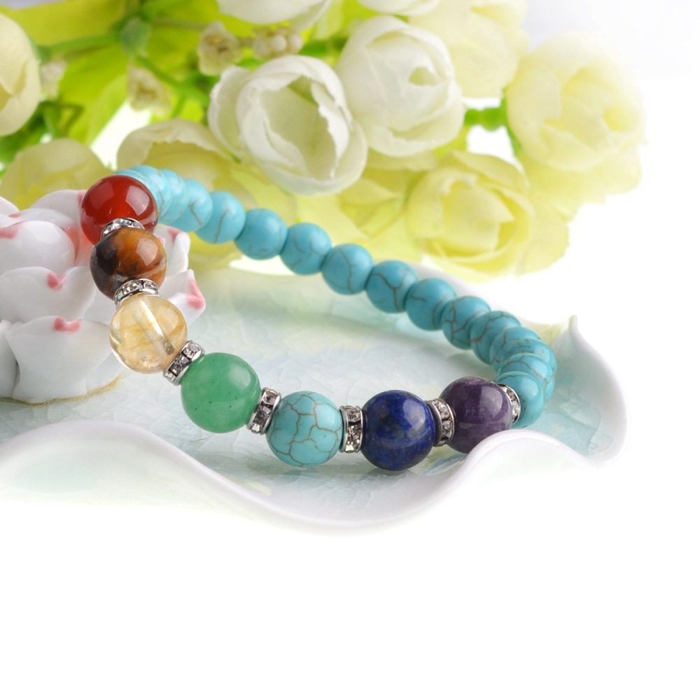 7 Chakra Stone 8MM Bracelet SB1366