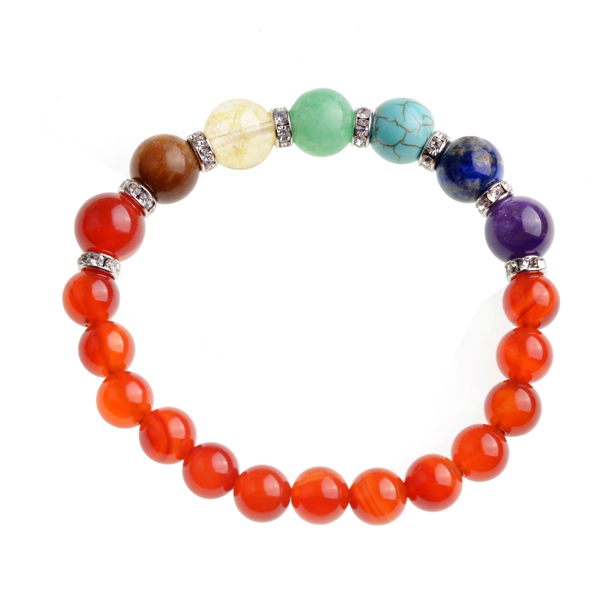 7 Chakra Stone 8MM Bracelet SB1366