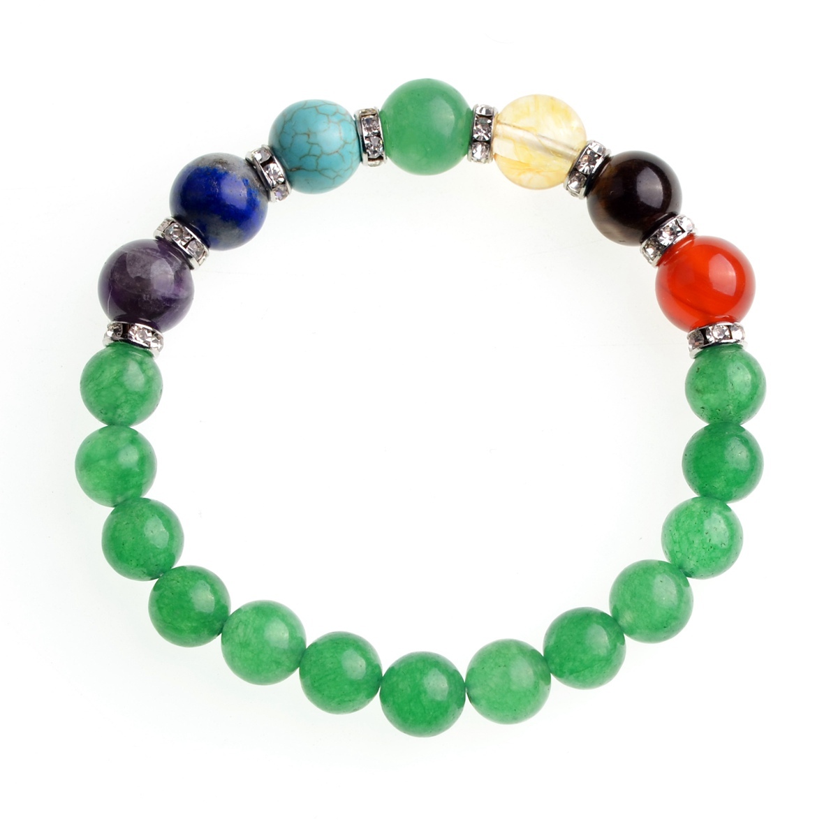 7 Chakra Stone 8MM Bracelet SB1366