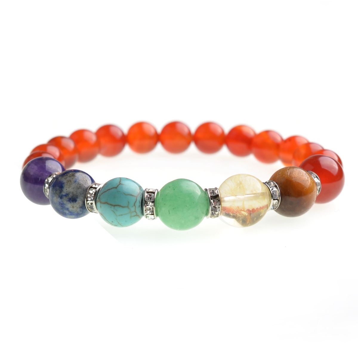 7 Chakra Stone 8MM Bracelet SB1366