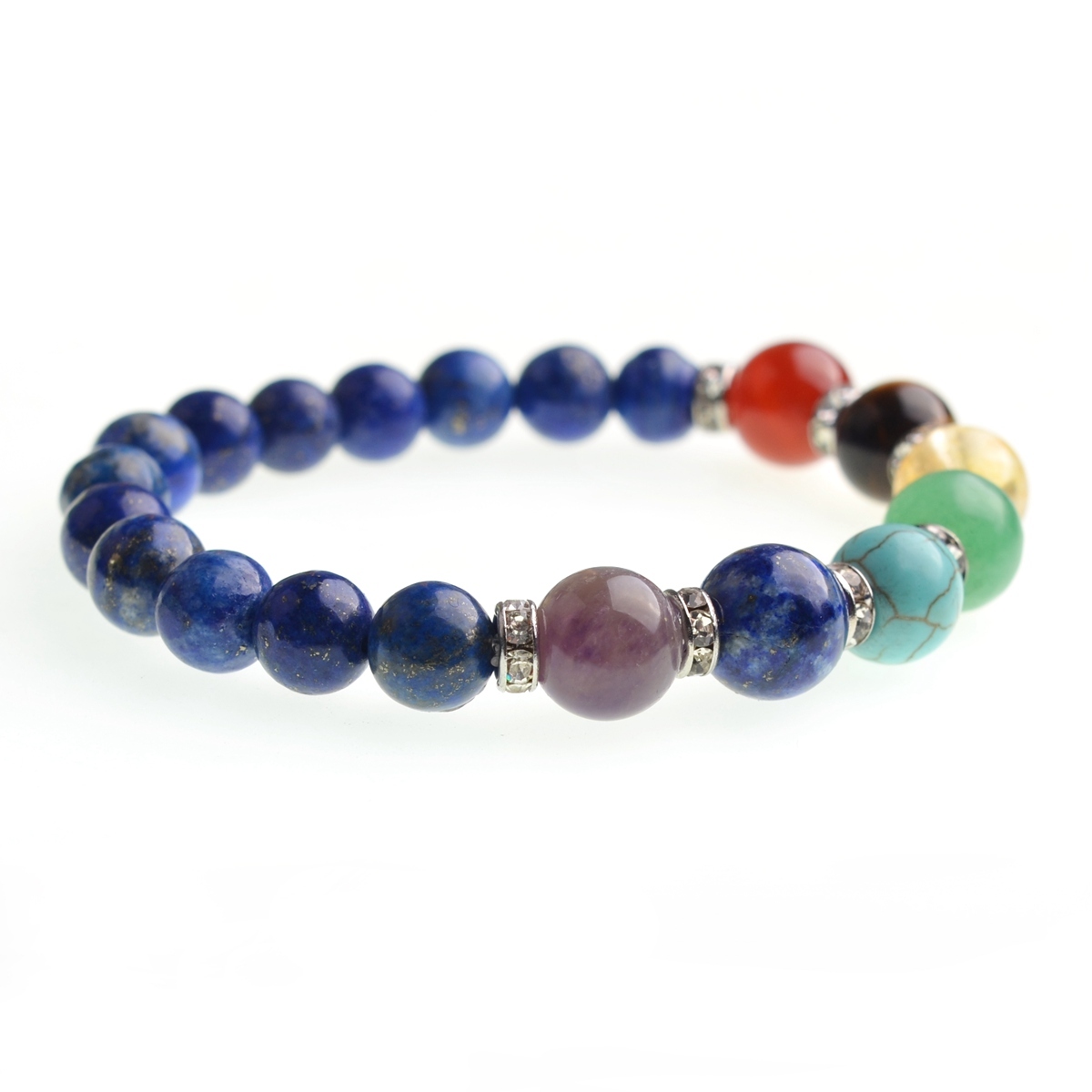 7 Chakra Stone 8MM Bracelet SB1366