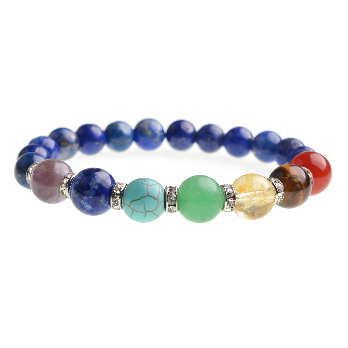 7 Chakra Stone 8MM Bracelet SB1366