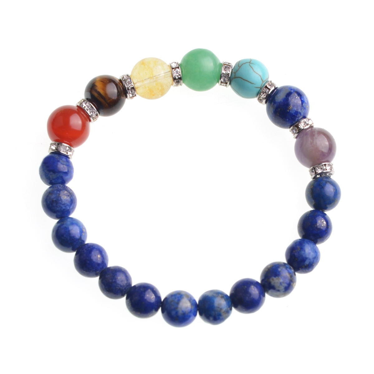 7 Chakra Stone 8MM Bracelet SB1366