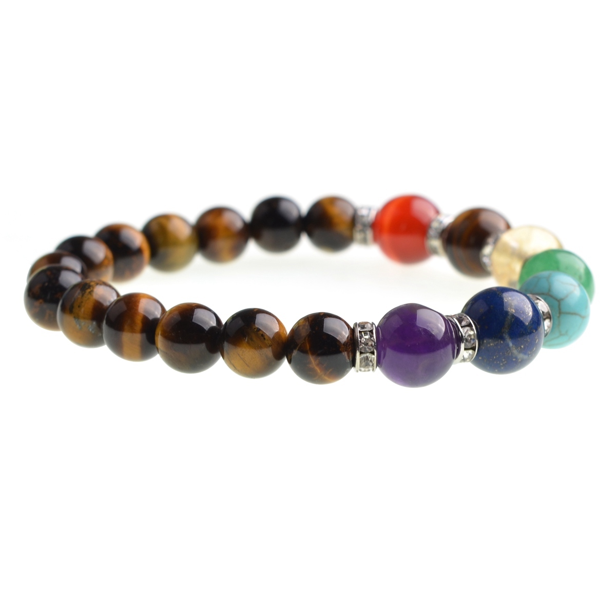 7 Chakra Stone 8MM Bracelet SB1366