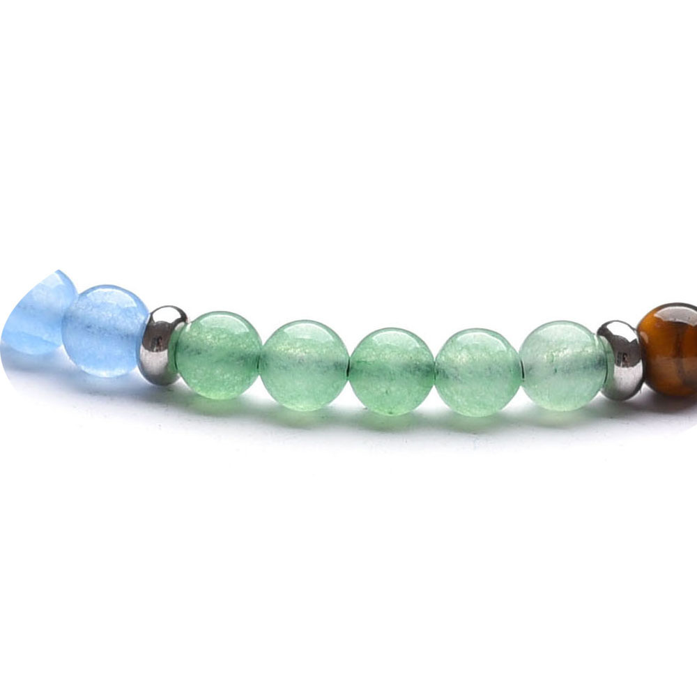 7 Chakra Stone 4MM Adjustable Woven Friendship Bracelet