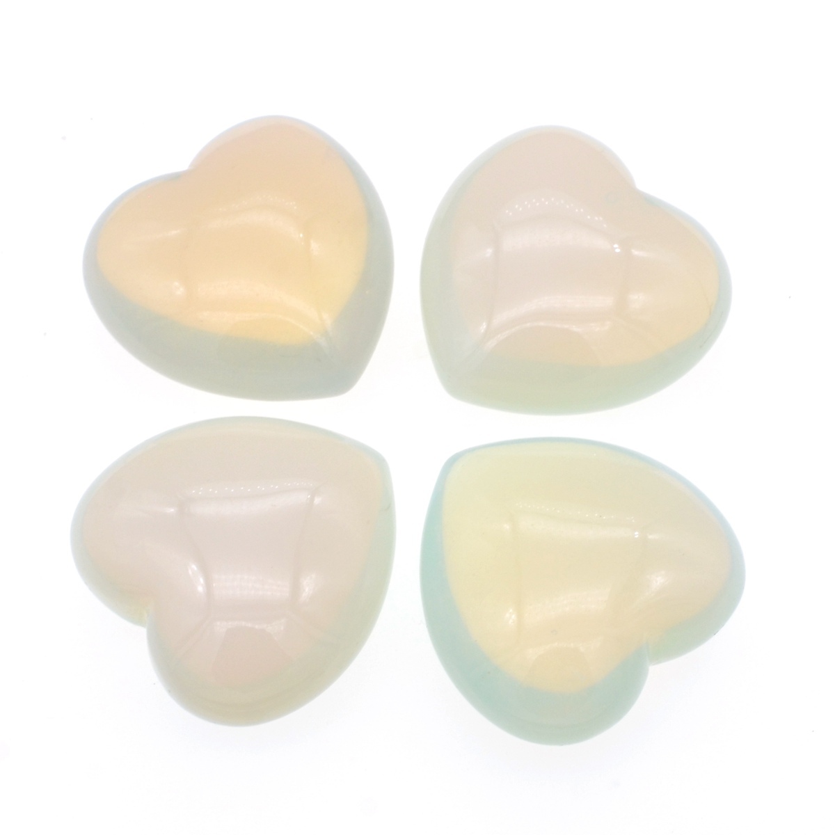 40X40X20MM Gemstone Heart Pendant