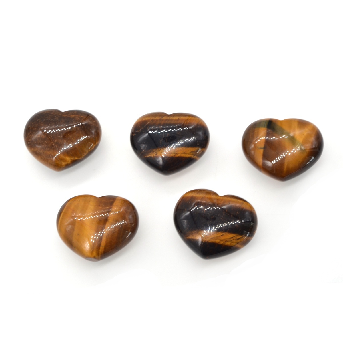 40X40X20MM Gemstone Heart Pendant