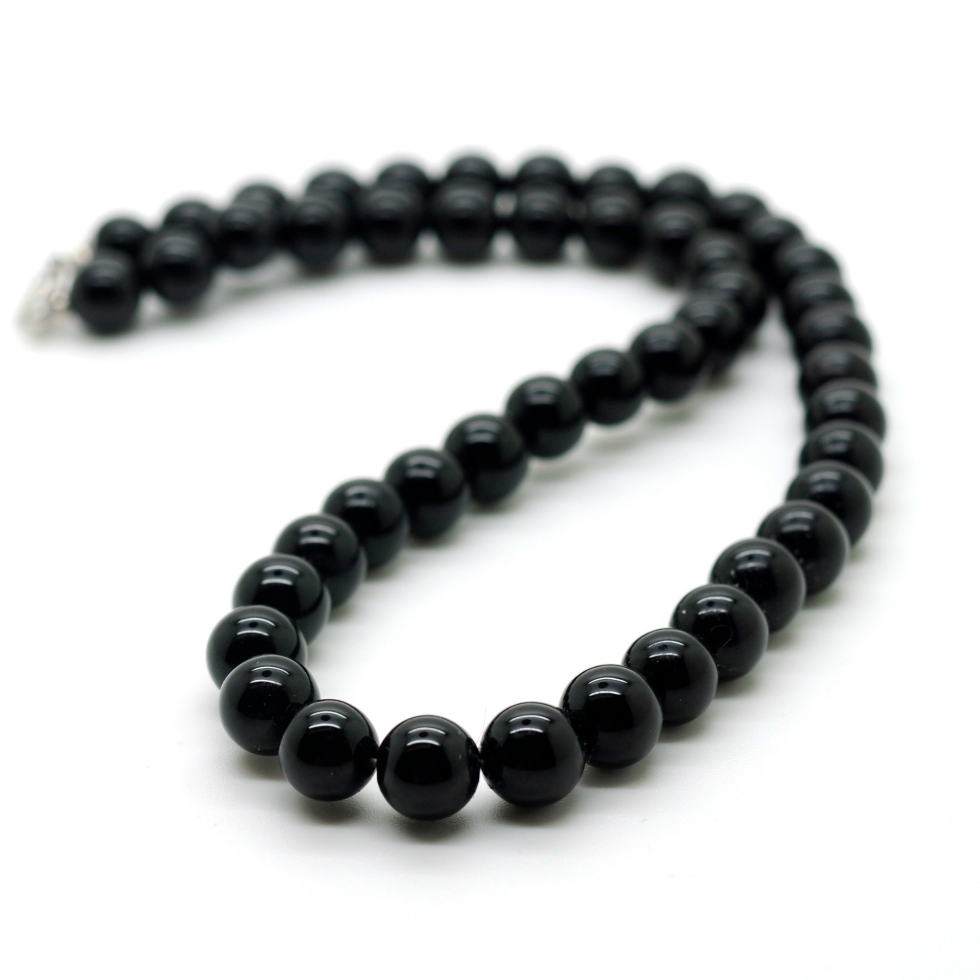 Natural Gemstone Round Beads Necklace 18Inch