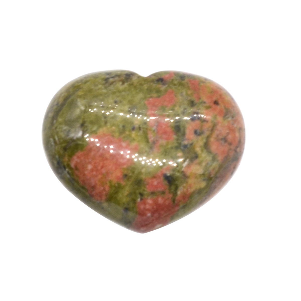 40X40X20MM Gemstone Heart Pendant