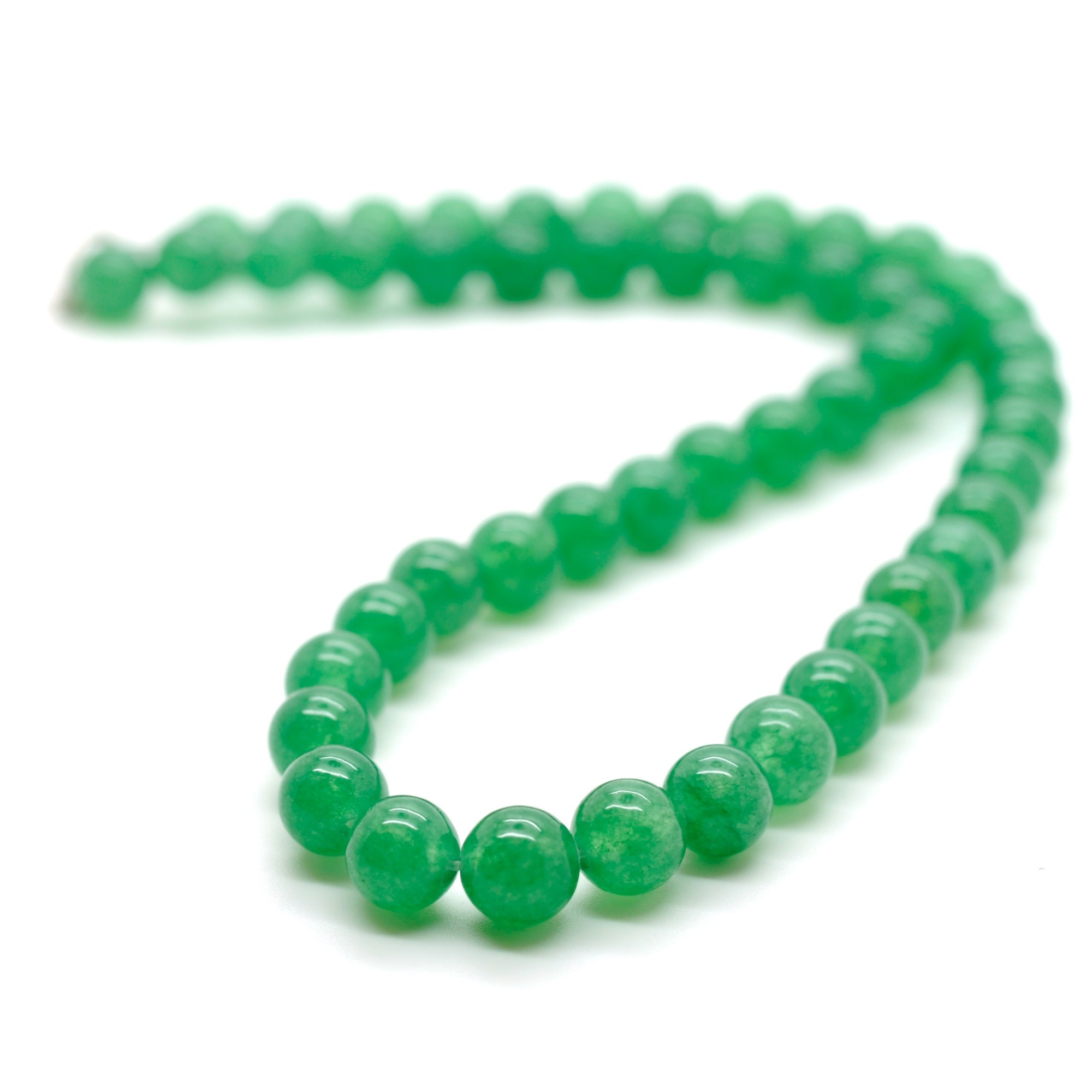 Natural Gemstone Round Beads Necklace 18Inch
