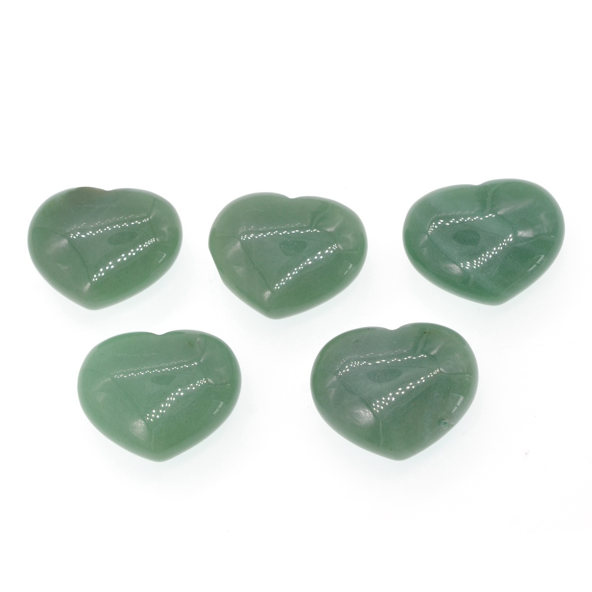40X40X20MM Gemstone Heart Pendant