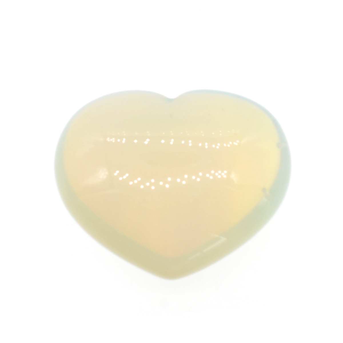 40X40X20MM Gemstone Heart Pendant