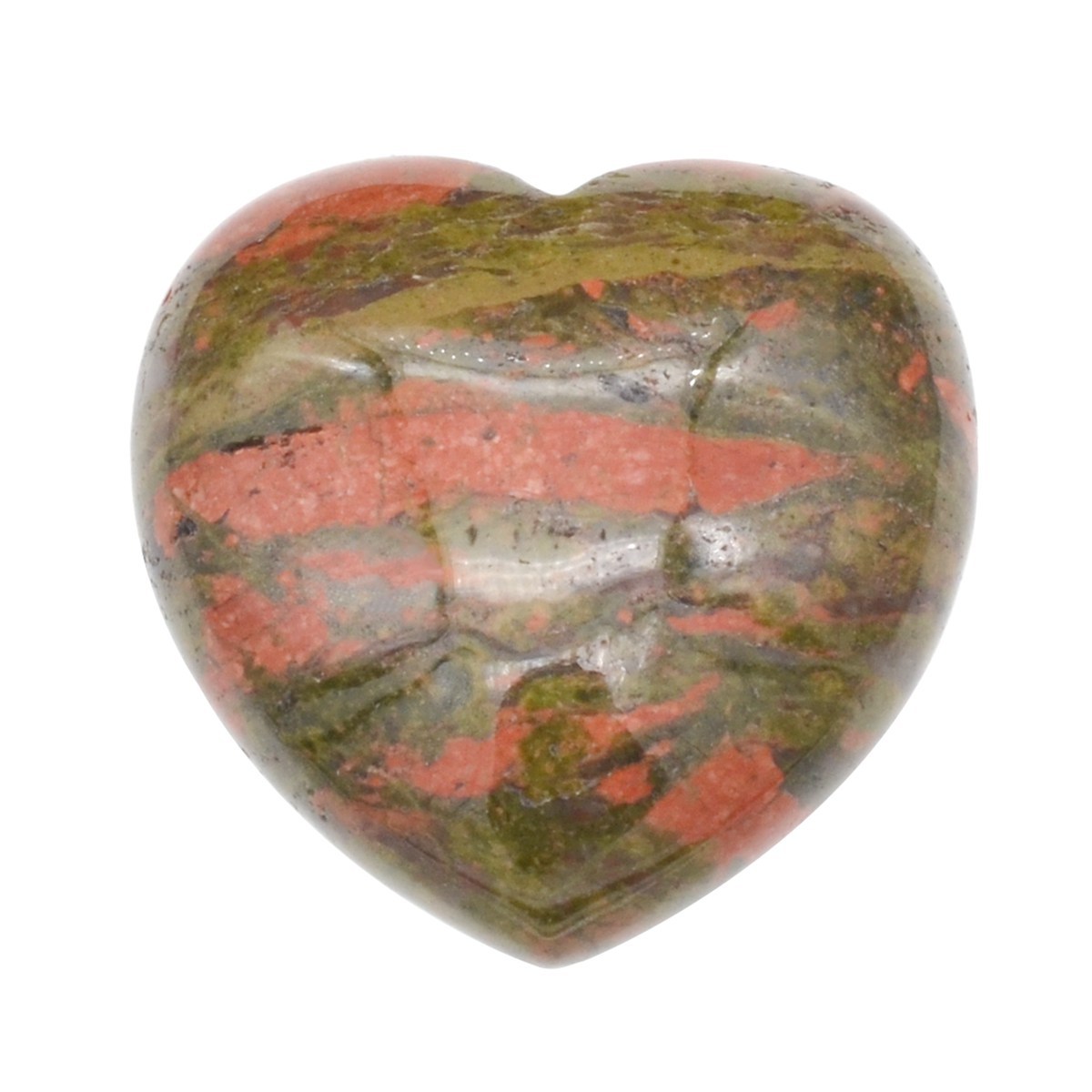 40X40X20MM Gemstone Heart Pendant