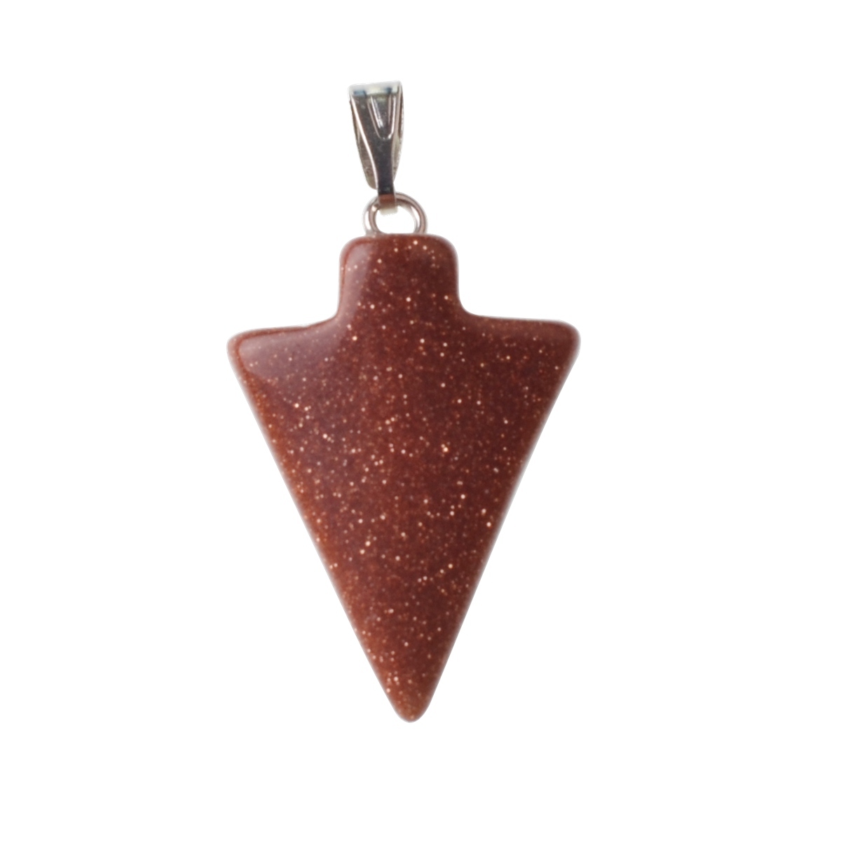 Natural Arrowhead Gemstone Pendant 18x25mm