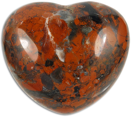 40X40X20MM Gemstone Heart Pendant
