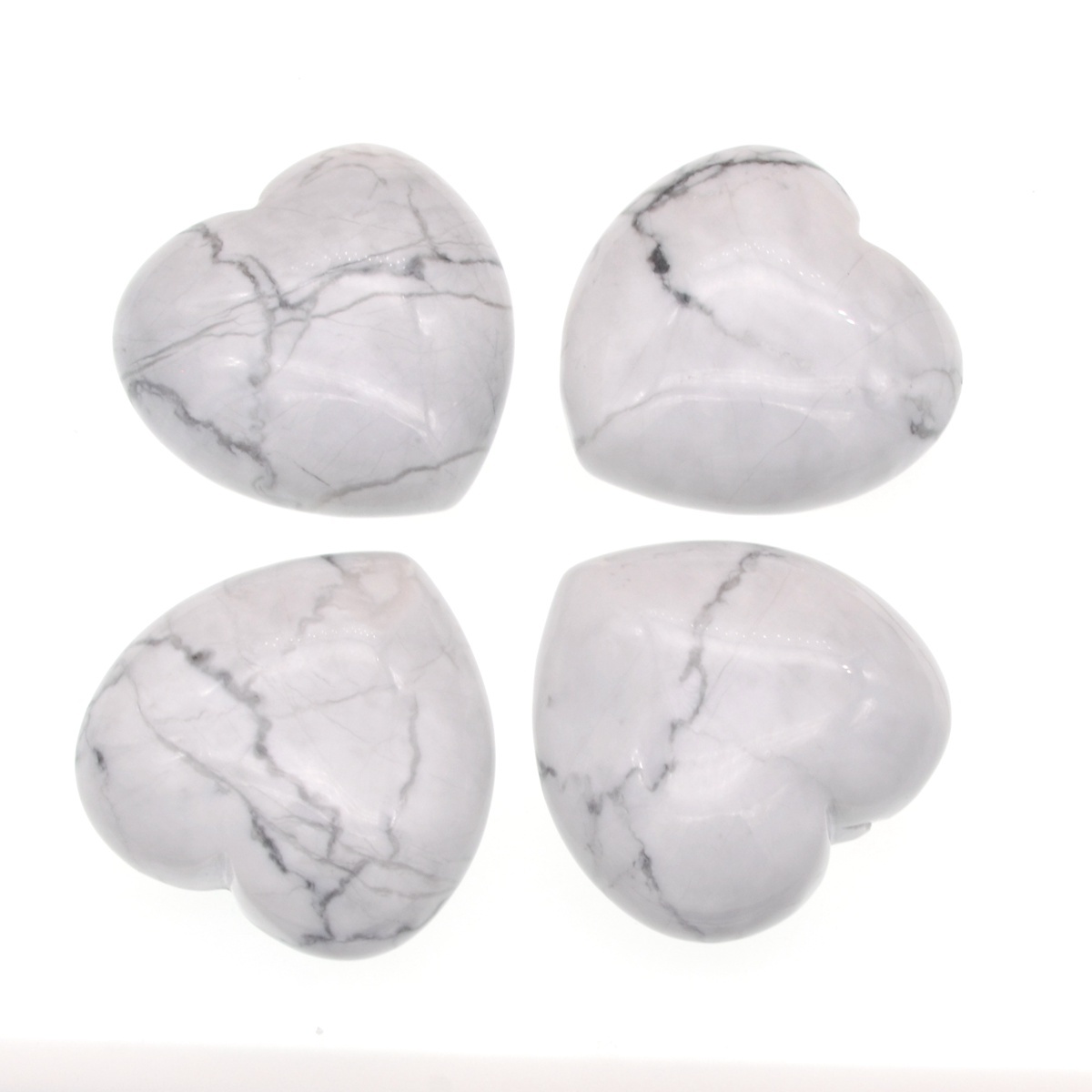40X40X20MM Gemstone Heart Pendant
