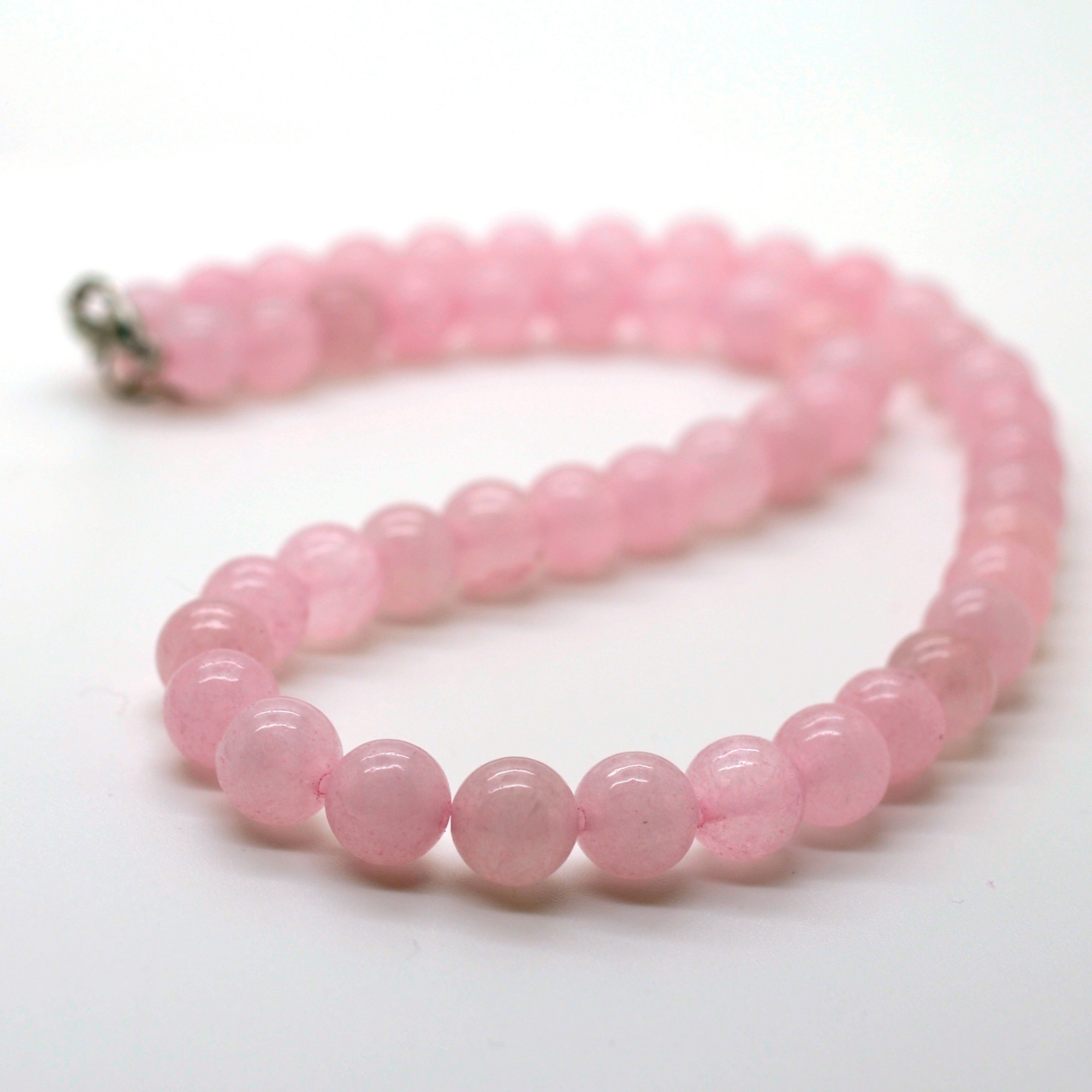 Natural Gemstone Round Beads Necklace 18Inch