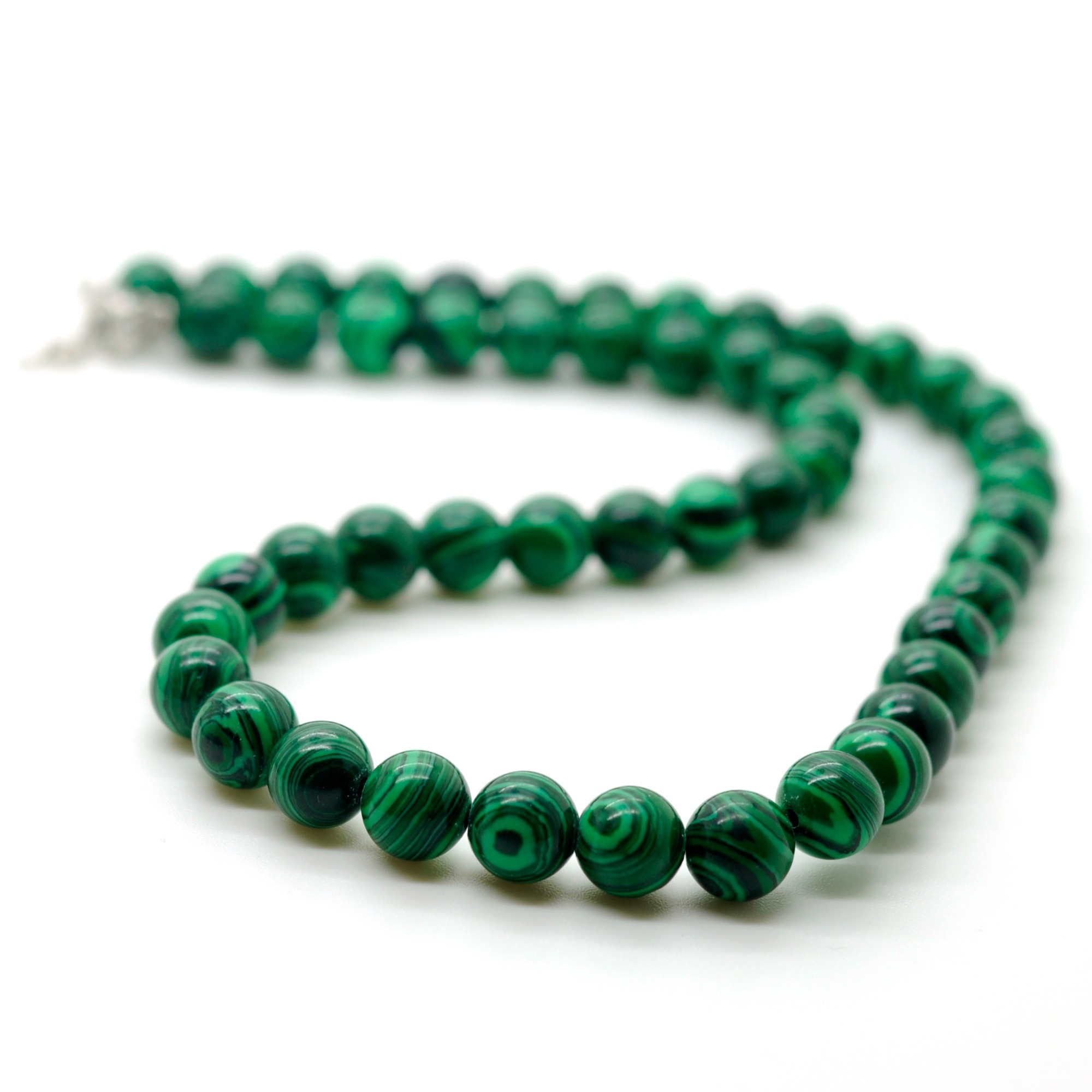 Natural Gemstone Round Beads Necklace 18Inch