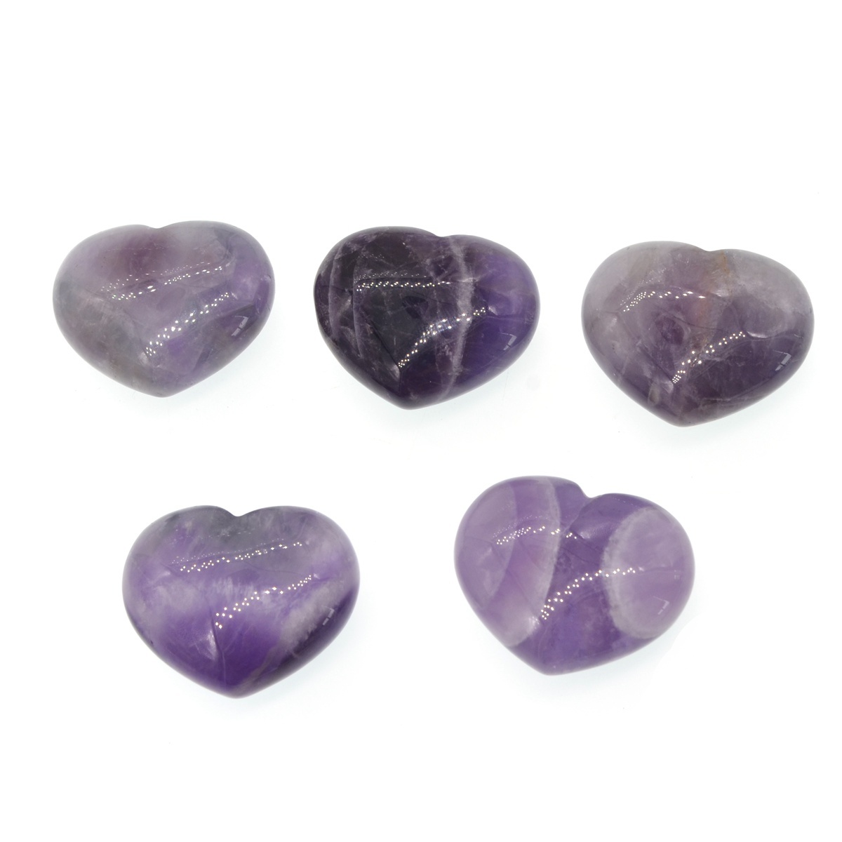 40X40X20MM Gemstone Heart Pendant