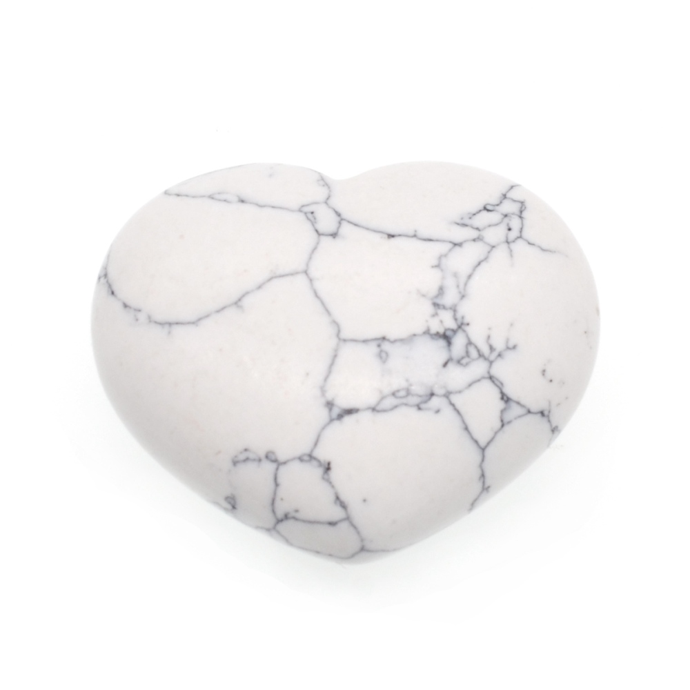40X40X20MM Gemstone Heart Pendant