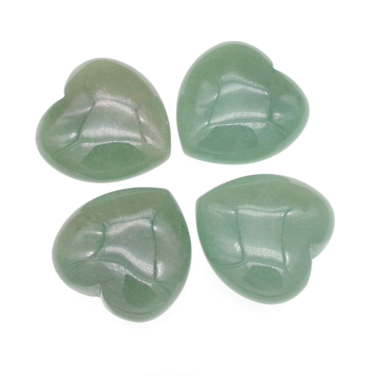 40X40X20MM Gemstone Heart Pendant