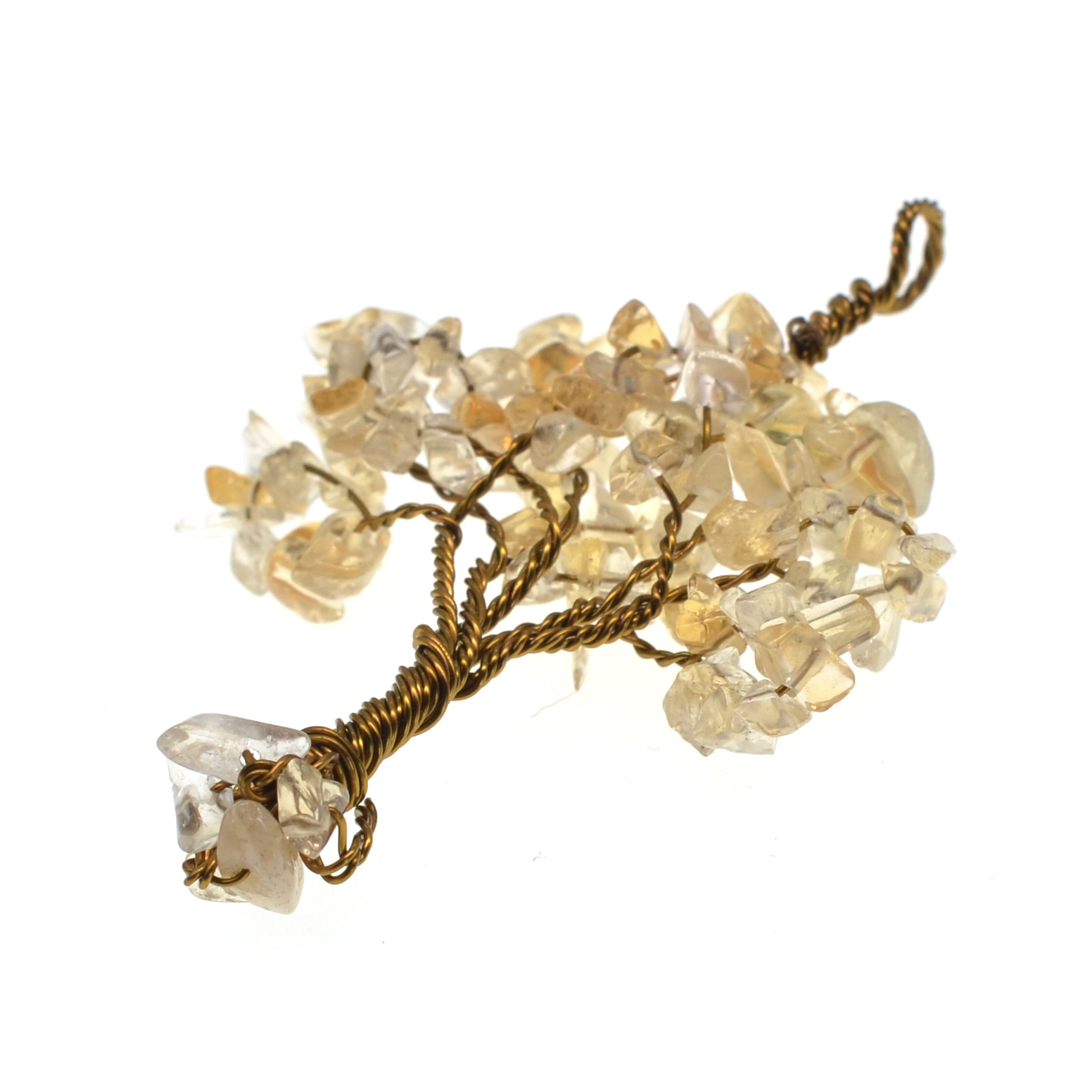 Chip Gemstone Rich Tree Pendant