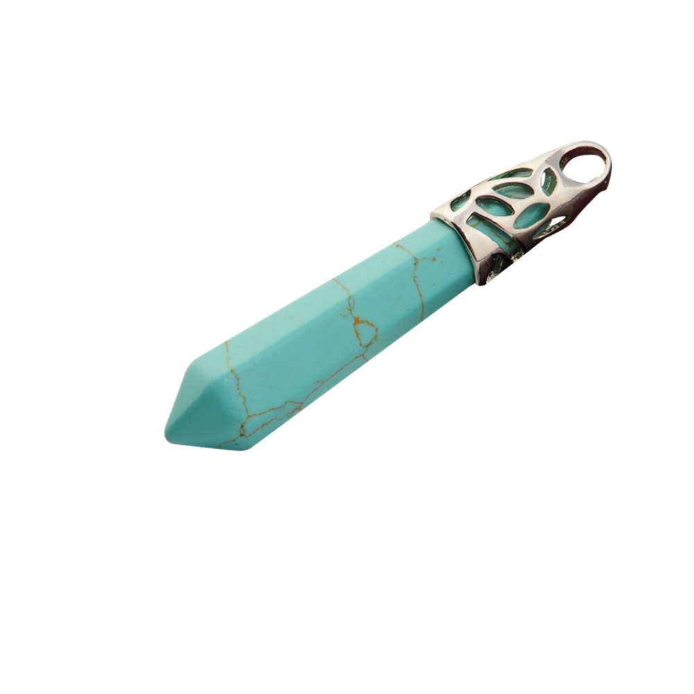 Hexagonal Pillar Stone Pendant