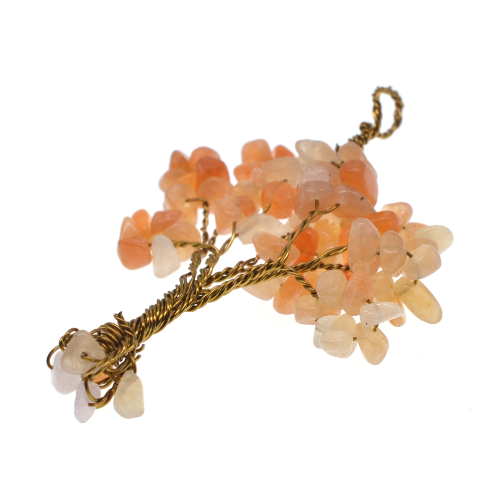 Chip Gemstone Rich Tree Pendant
