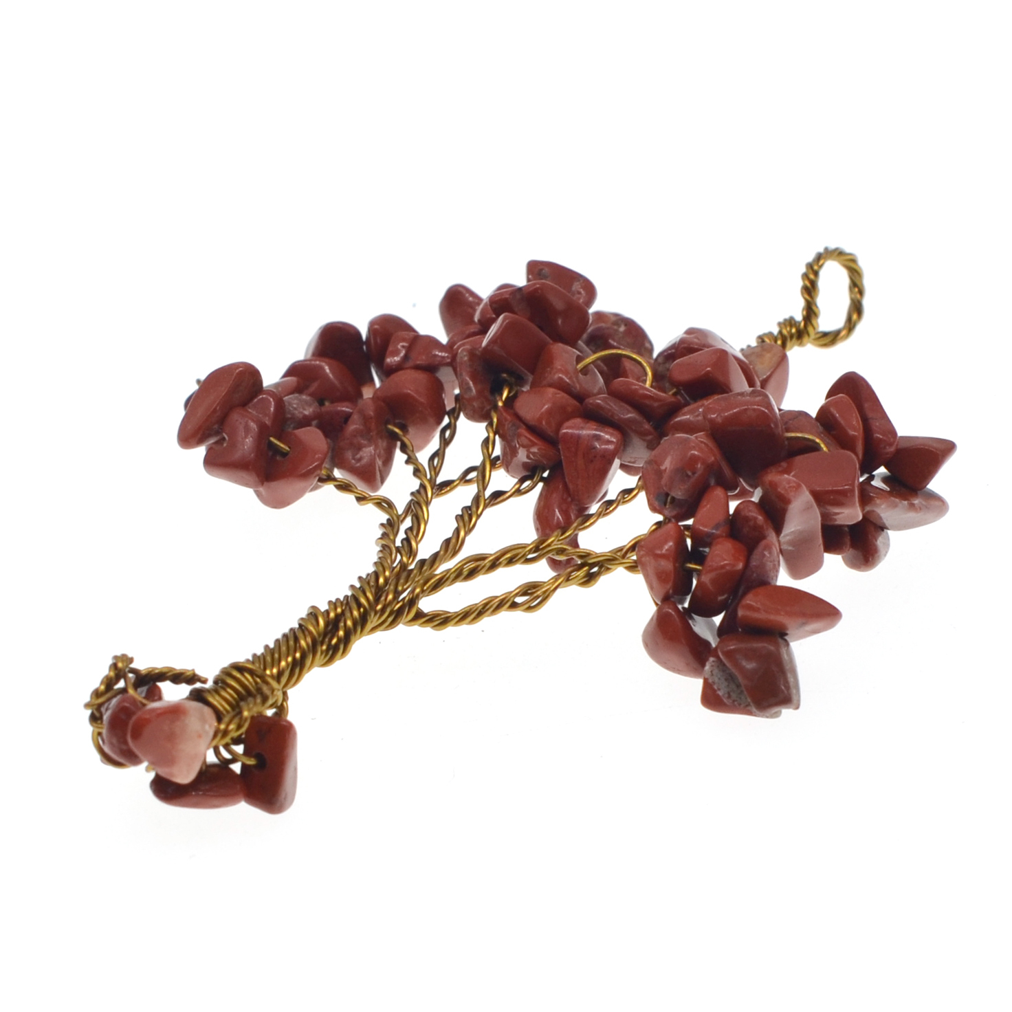 Chip Gemstone Rich Tree Pendant