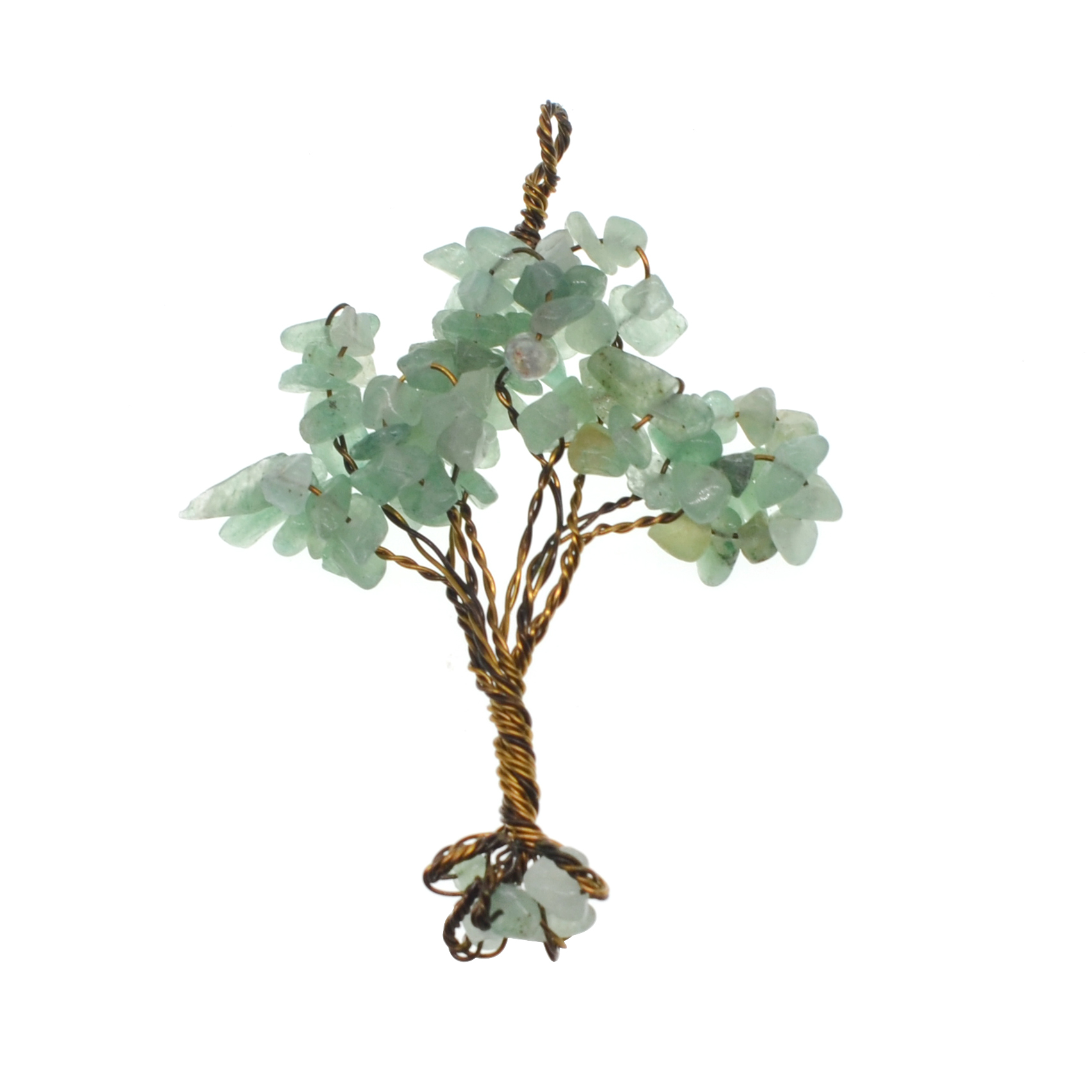 Chip Gemstone Rich Tree Pendant