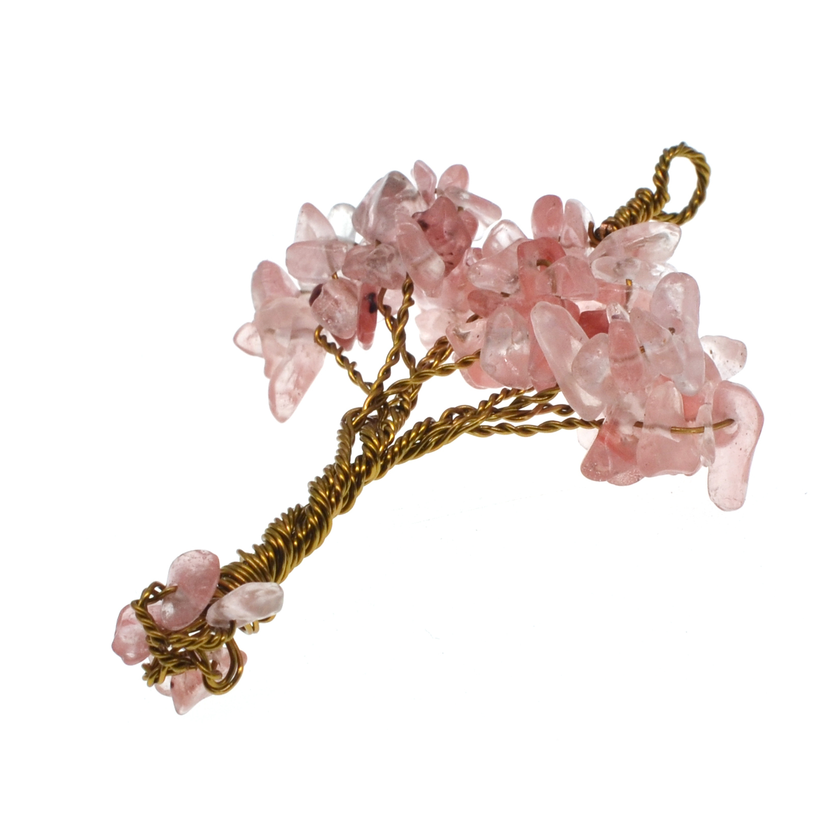 Chip Gemstone Rich Tree Pendant