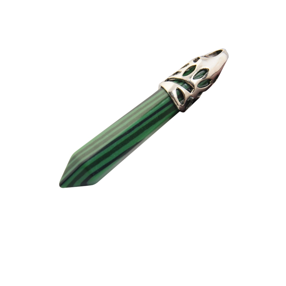 Hexagonal Pillar Stone Pendant