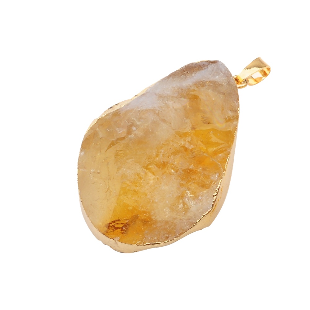 Gilded  Crystal Nuggets Pendant