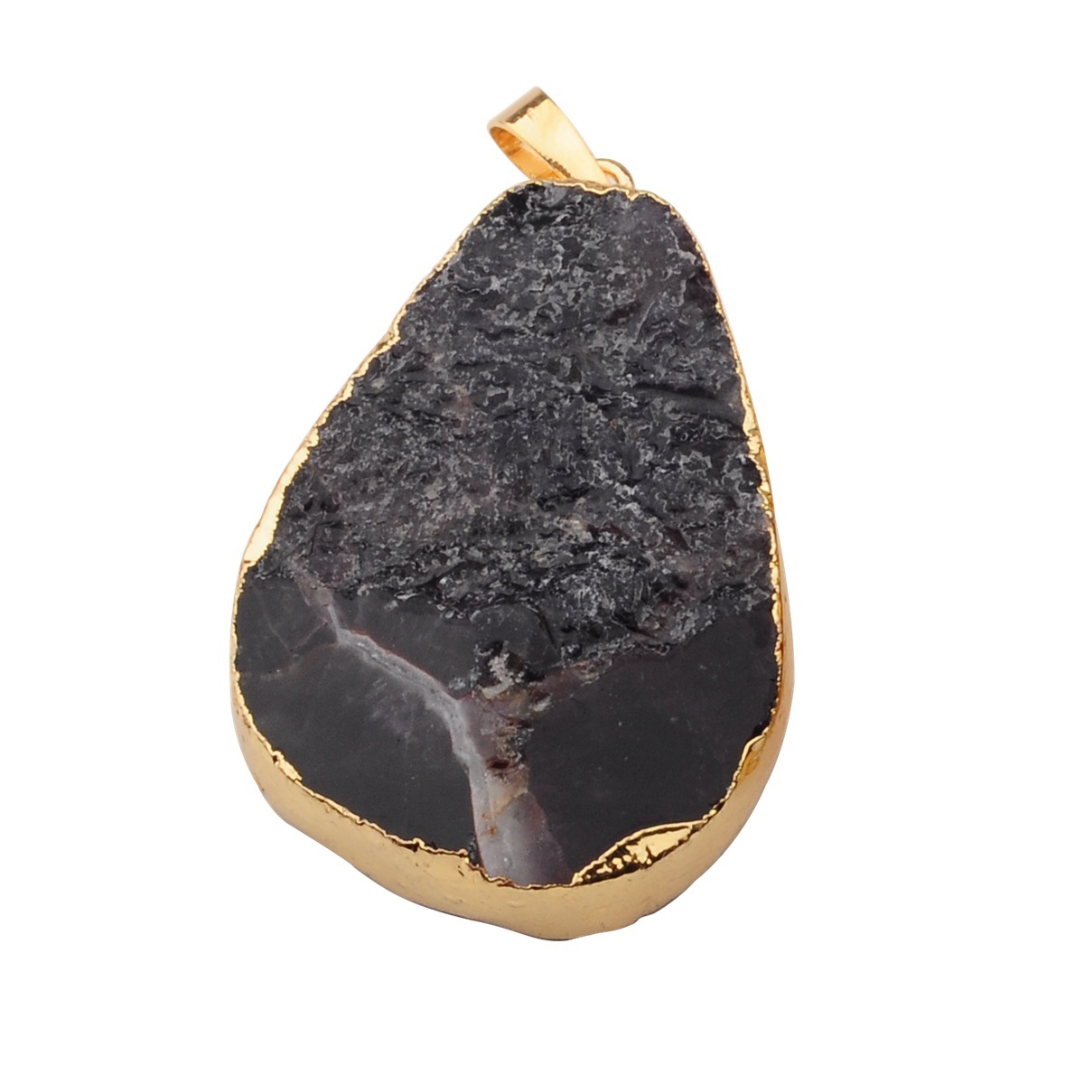 Gilded  Crystal Nuggets Pendant