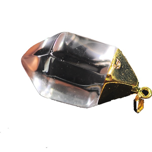 Gold Findings Crystal Pillar Pendant