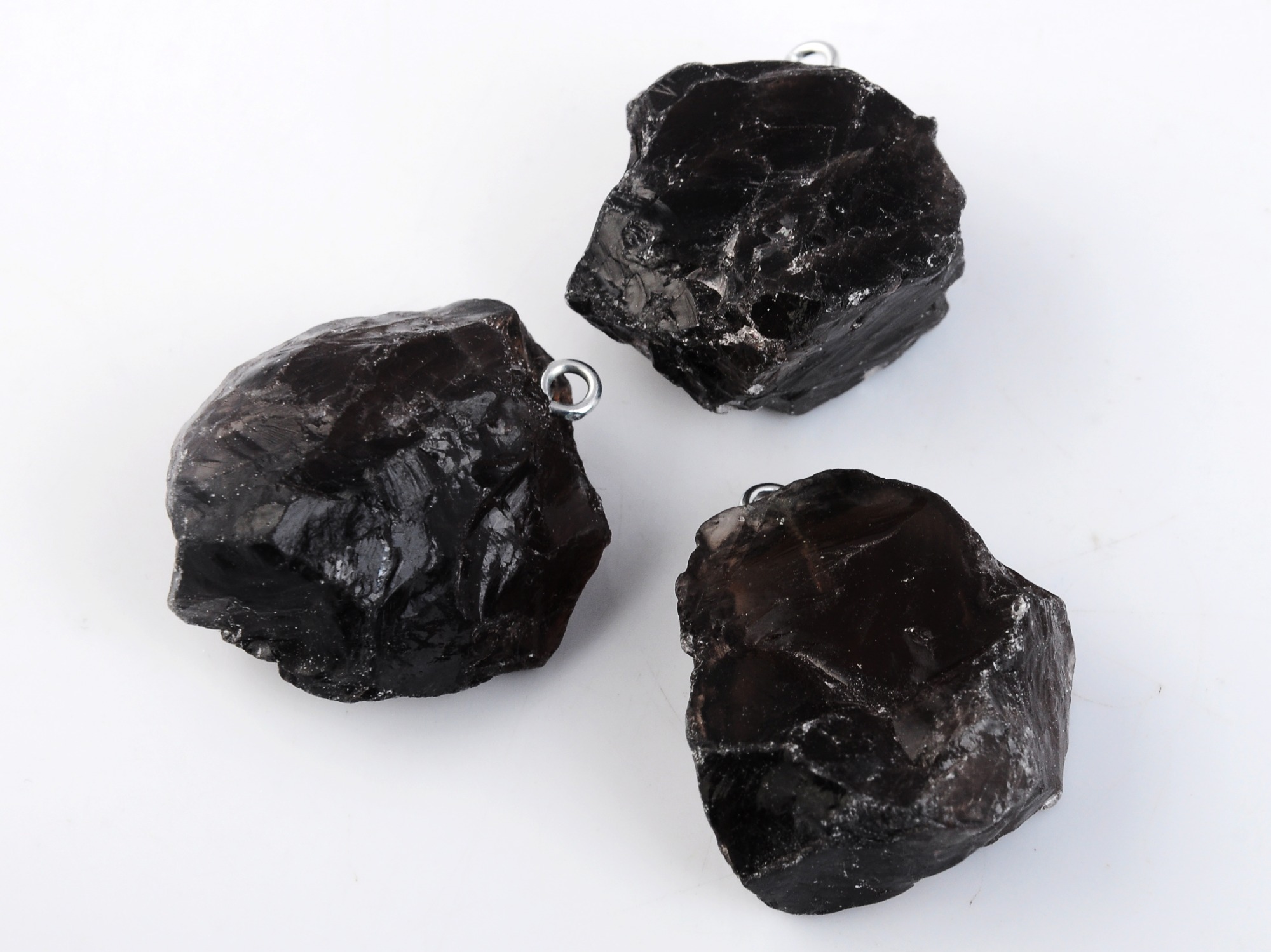 Raw Rock Crystal Nugget Pendant