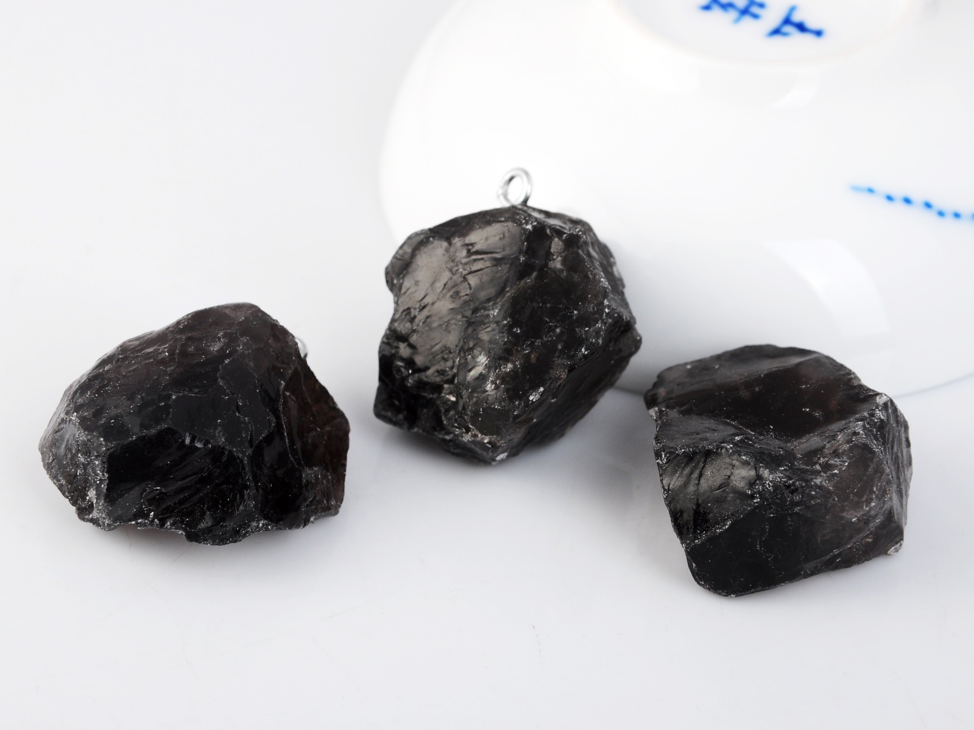 Raw Rock Crystal Nugget Pendant