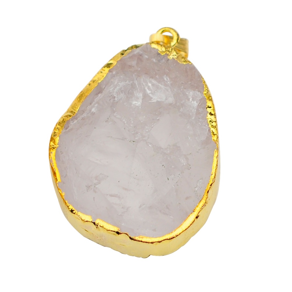 Gilded  Crystal Nuggets Pendant